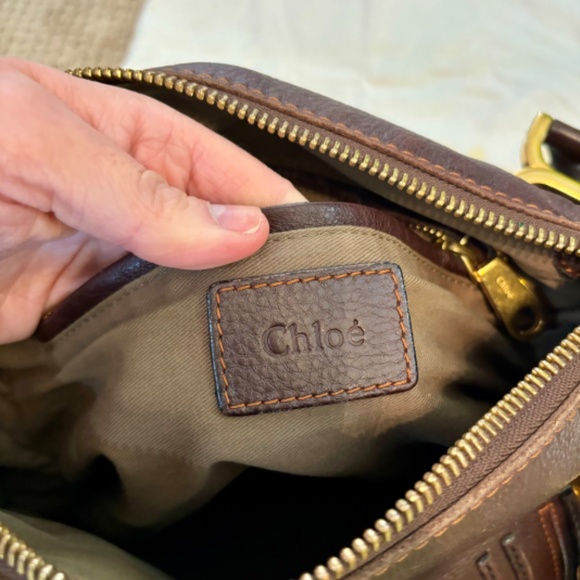 Chloe Marcie Medium Zip Leather Satchel Bag with dust bag 🌻🧡 - Picture 5 of 16